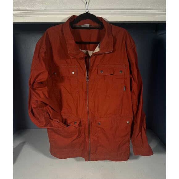 Columbia Men’s Rust Red Field Utility Jacket XL Outdoor Hiking Lightweight - Picture 10 of 13